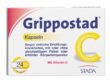 Verpackung von Grippostad C Kapseln zur Behandlung von Erkältungen, mit Hinweis auf Vitamin C.