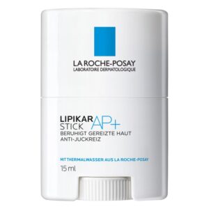 Lipikar Stick AP+ von La Roche-Posay, beruhigt gereizte Haut, antiviraler Stick, 15 ml, mit Thermalwasser.