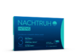 Verpackung von Nachtruhe Intens mit Angaben zu Inhaltsstoffen und Schlafunterstützung, in blauer Farbgestaltung.