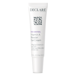 Kleine Tube mit Vitamin A Augencreme von DECLARE, betont das Lifting und die Pflege von Wimpern.