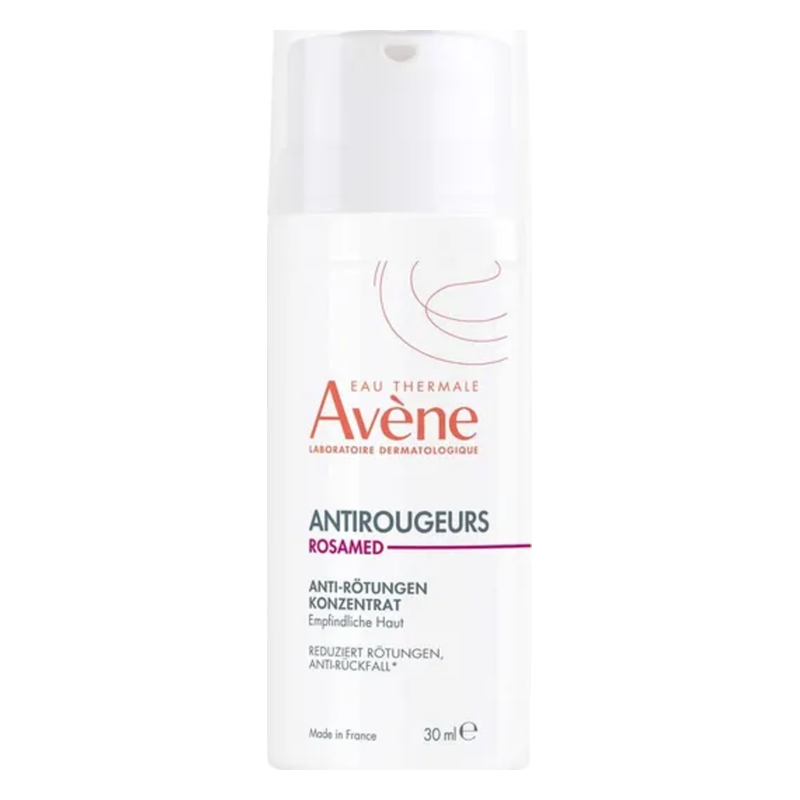 Heller Pumpbehälter mit Antirougeurs Rosamed, 30 ml, zur Reduzierung von Rötungen für empfindliche Haut.