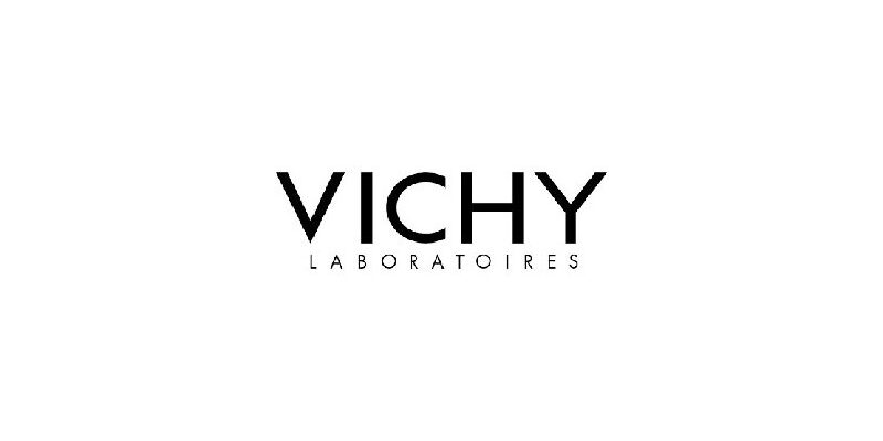 Vichy.jpg Logo von Vichy Laboratoires in klarer, schwarzer Schrift auf weißem Hintergrund.