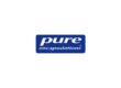Logo von Pure Encapsulations, präsentiert auf blauem Hintergrund mit weißem Text.